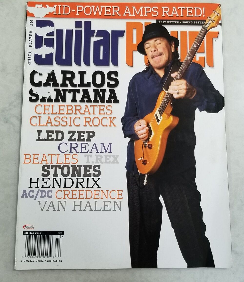 Guitar Player Magazine Holiday 2010 Carlos Santana cover